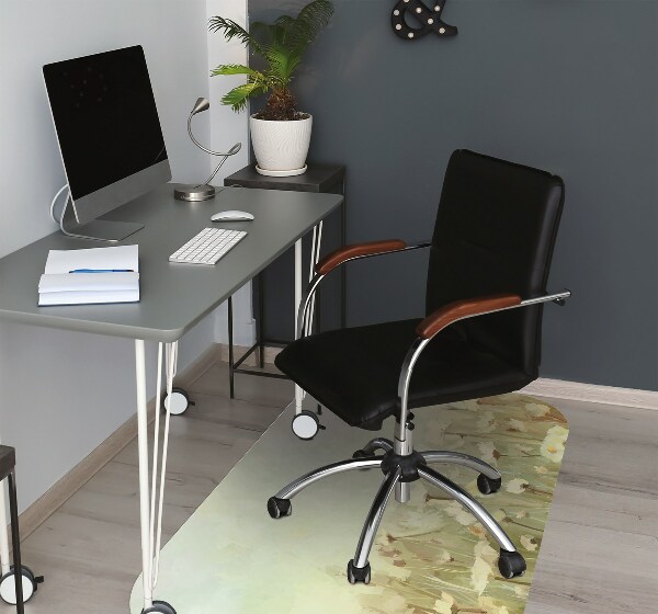 Computer chair mat Field flowers