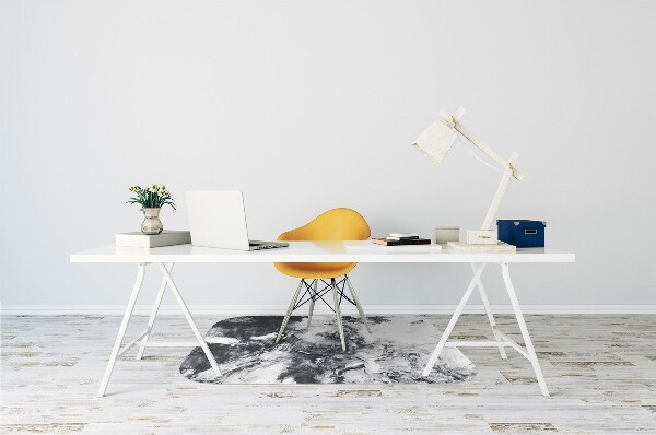 Desk chair mat Stains of a paint