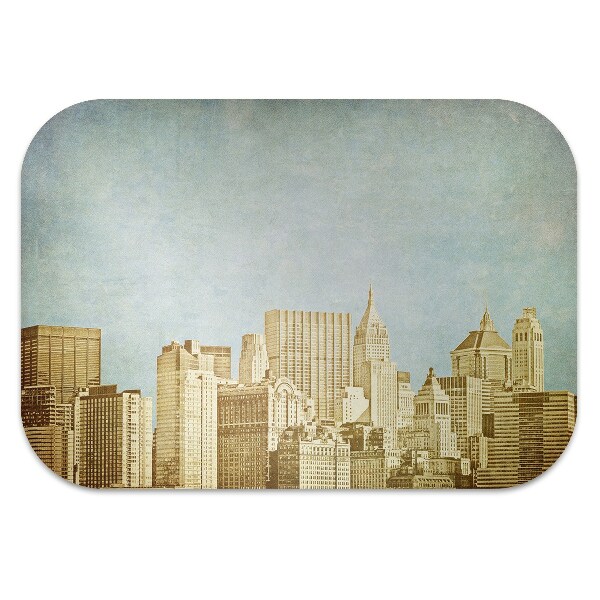 Office chair floor protector Manhattan skyscrapers