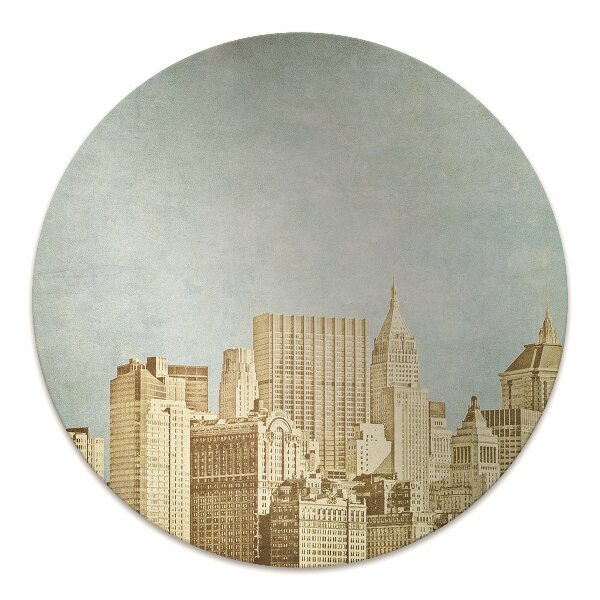 Office chair floor protector Manhattan skyscrapers