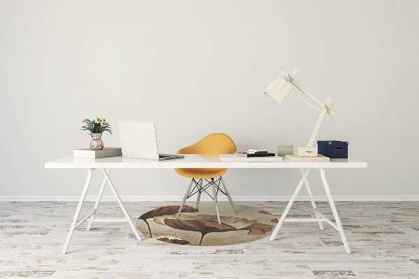 Chair mat Painting large poppies