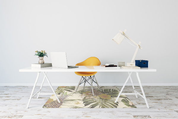 Office chair mat pineapples