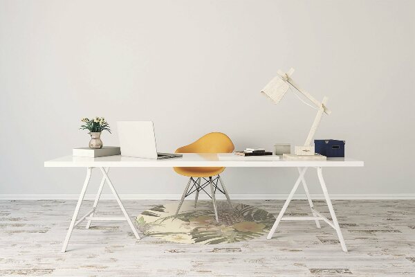 Office chair mat pineapples