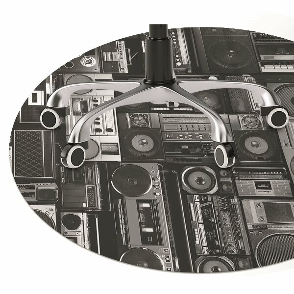 Office chair floor protector Old school boombox