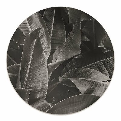 Desk chair mat large leaves