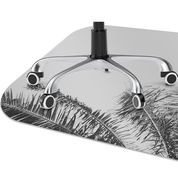 Office chair floor protector Palm trees against the sky