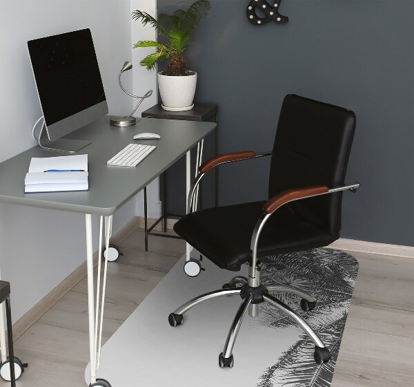 Office chair floor protector Palm trees against the sky