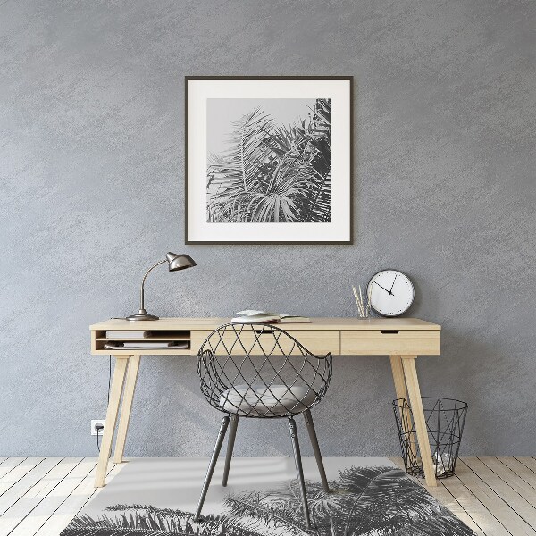 Office chair floor protector Palm trees against the sky