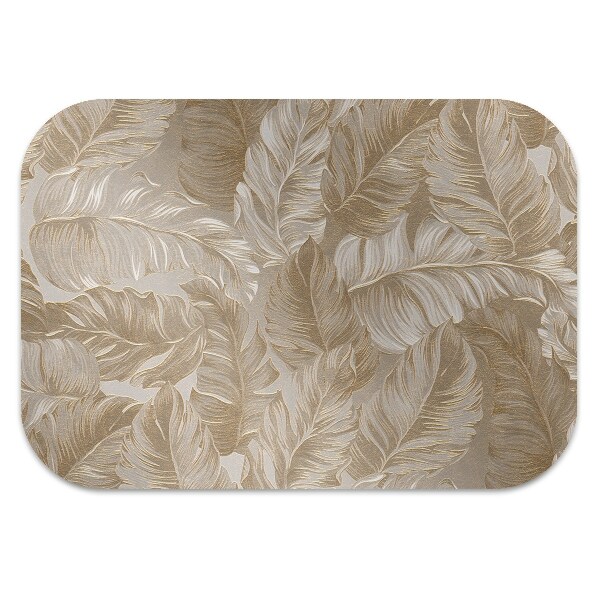 Computer chair mat golden leaves