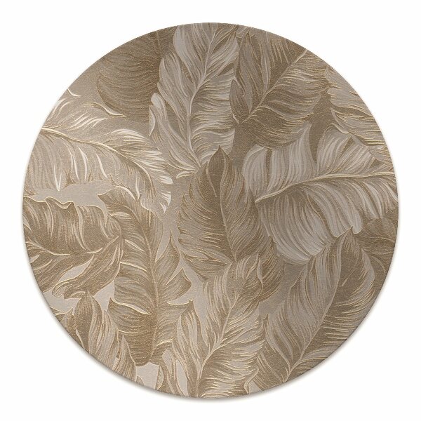 Computer chair mat golden leaves
