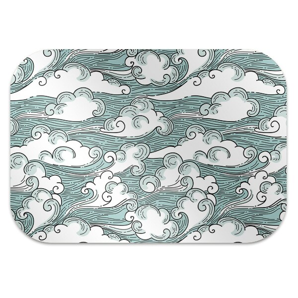 Office chair floor protector windy sky
