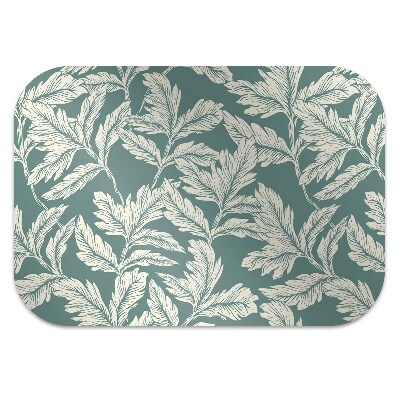 Office chair floor protector elegant leaf