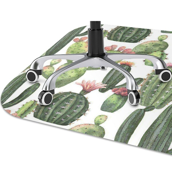 Office chair mat Cacti with spikes