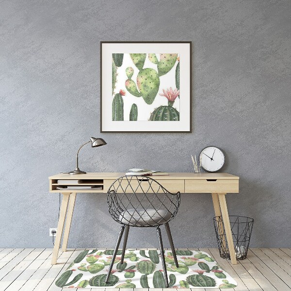 Office chair mat Cacti with spikes