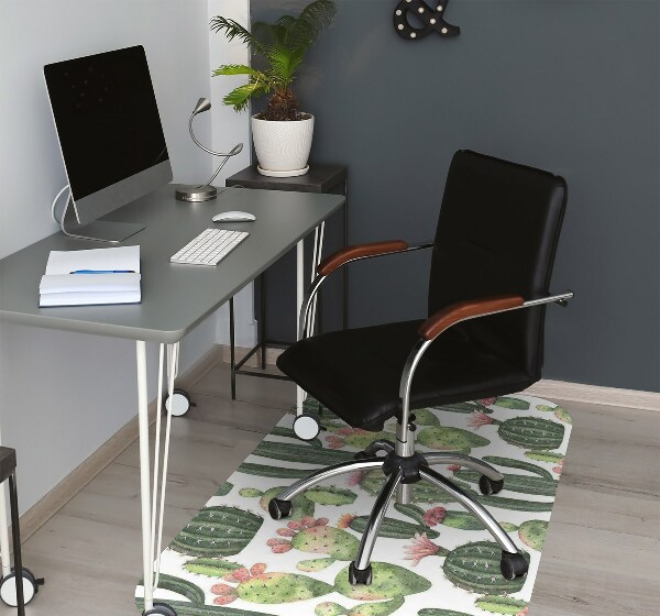 Office chair mat Cacti with spikes