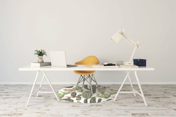 Office chair mat Cacti with spikes