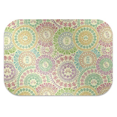 Office chair mat Moroccan pattern