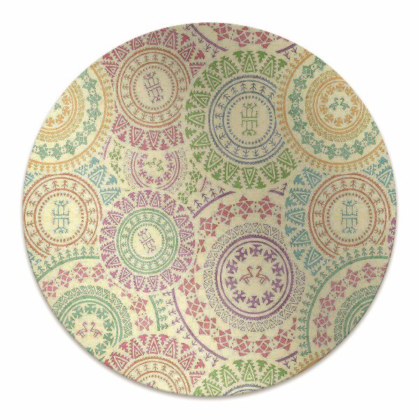 Office chair mat Moroccan pattern