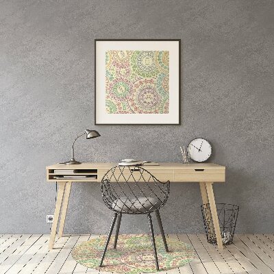 Office chair mat Moroccan pattern