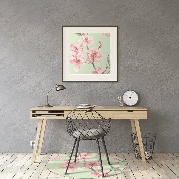 Computer chair mat Cherry blossoms