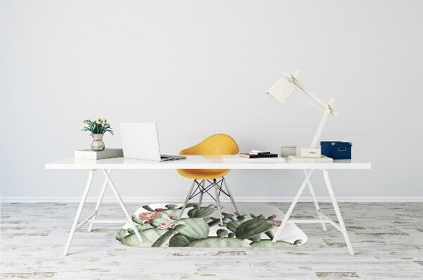 Office chair mat cacti