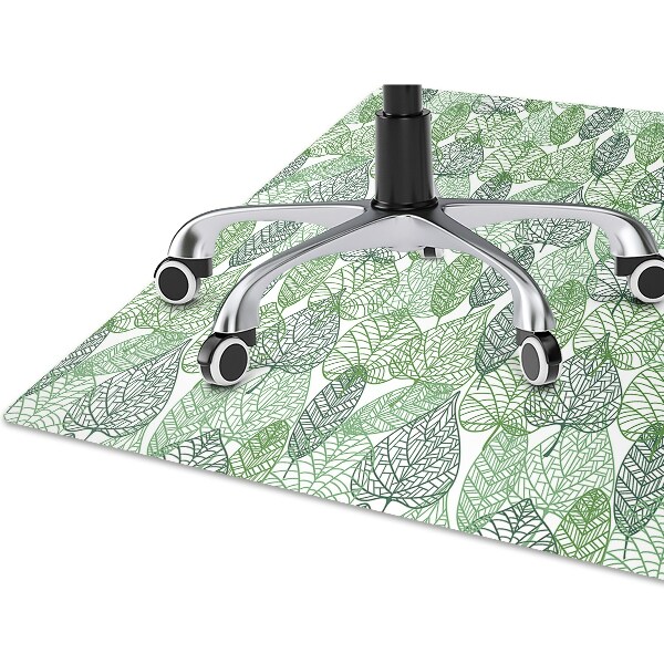 Computer chair mat forest leaves
