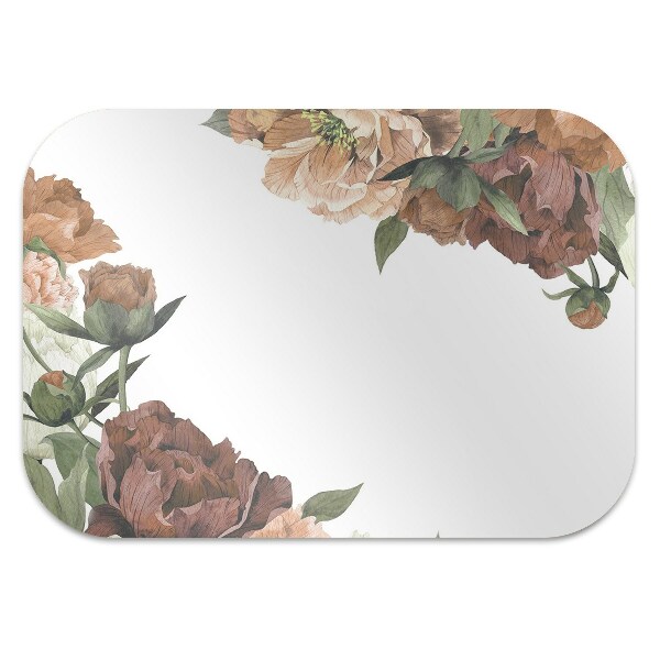Office chair mat Vintage Peonies