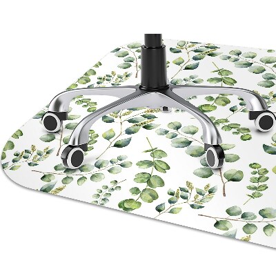 Desk chair mat eucalyptus