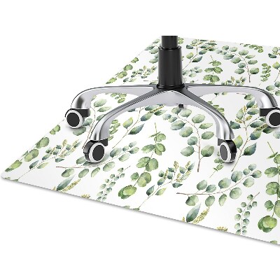 Desk chair mat eucalyptus