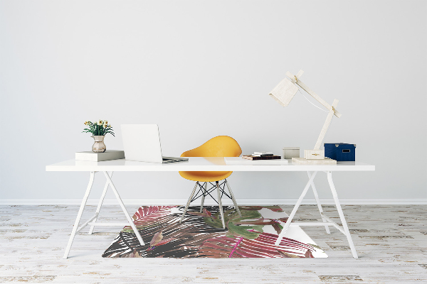 Office chair mat monstera