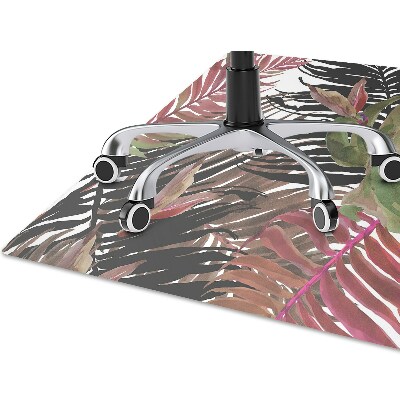 Office chair mat monstera