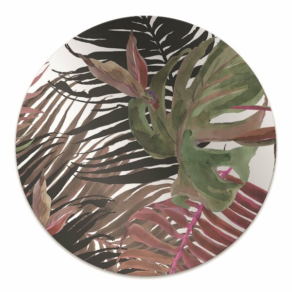 Office chair mat monstera