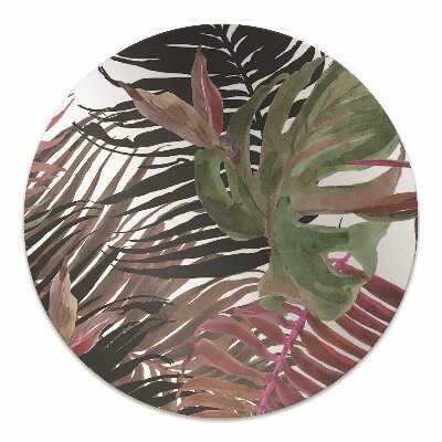 Office chair mat monstera