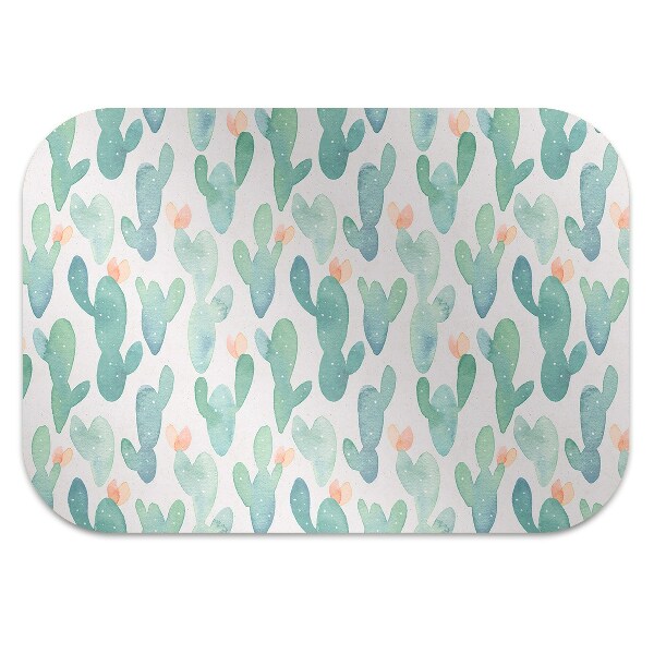 Computer chair mat alternative cacti