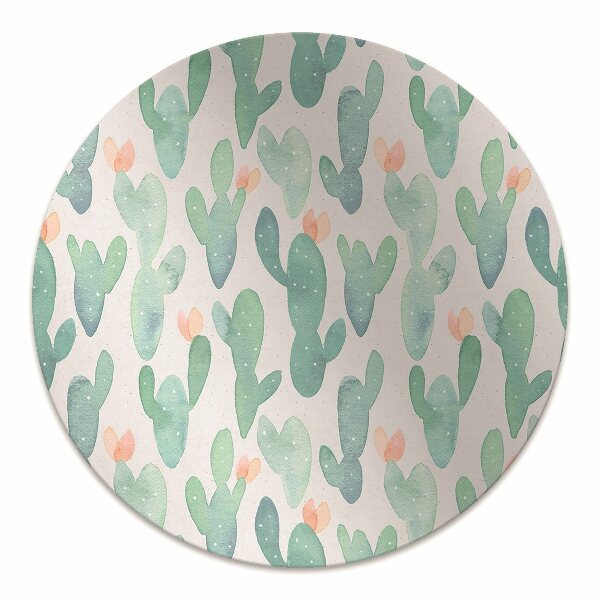 Computer chair mat alternative cacti