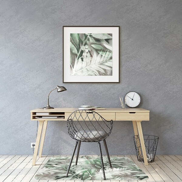 Office chair mat Leaves from the tropics