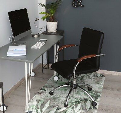 Office chair mat Leaves from the tropics