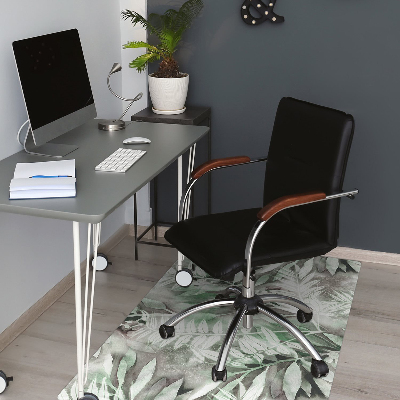 Office chair mat Leaves from the tropics