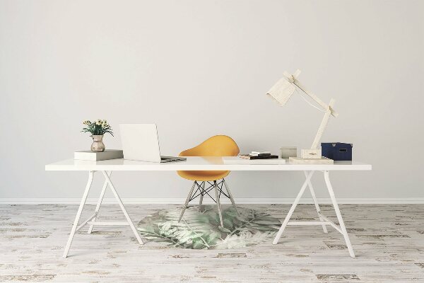 Office chair mat Leaves from the tropics