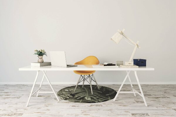 Office chair floor protector banana leaves