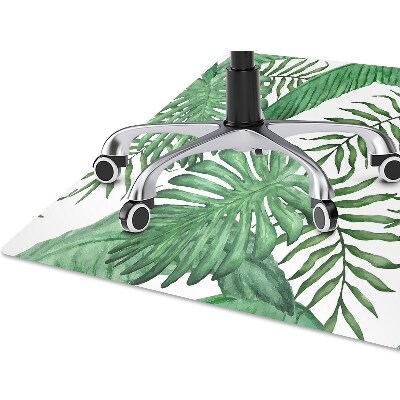 Desk chair mat Palm leaves