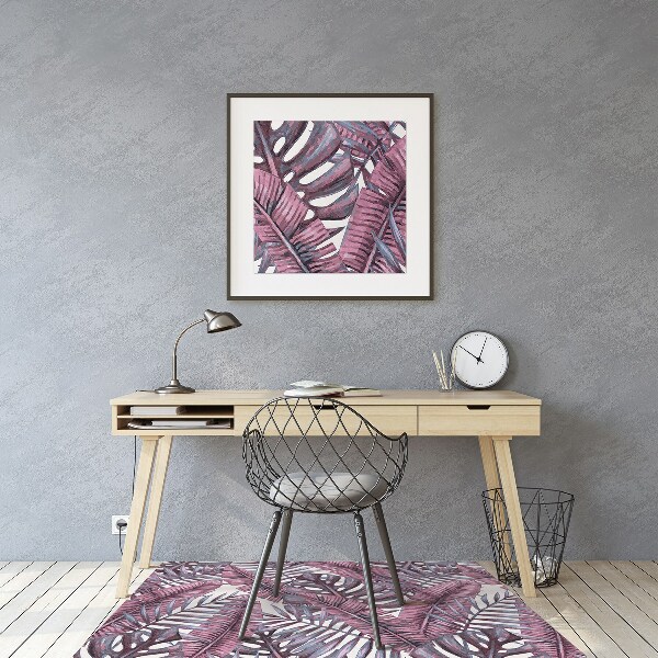 Office chair floor protector Tropical jungle