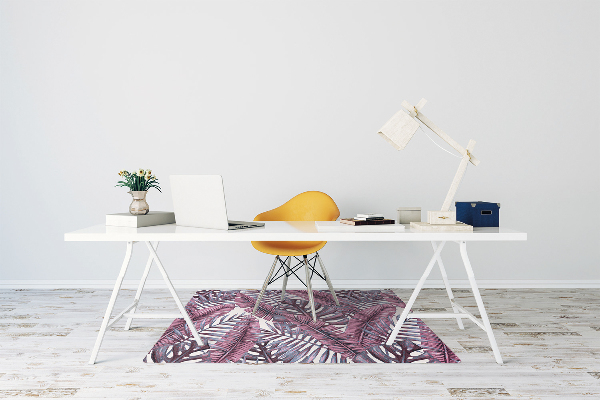 Office chair floor protector Tropical jungle