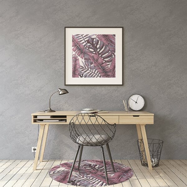 Office chair floor protector Tropical jungle