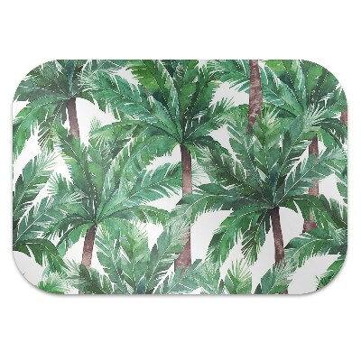 Chair mat floor panels protector tropical palm trees