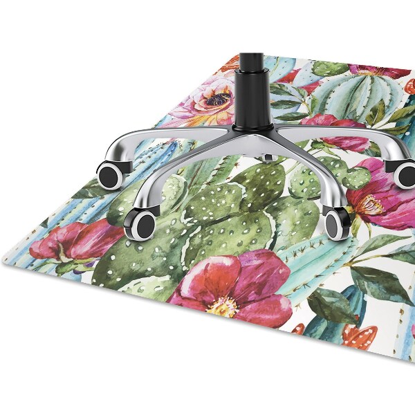 Chair mat floor panels protector tropical garden
