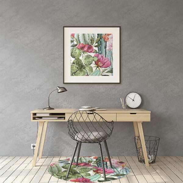 Chair mat floor panels protector tropical garden