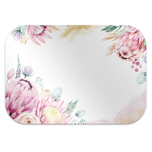 Office chair floor protector Flower frame