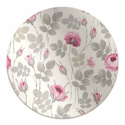 Office chair floor protector pastel Roses