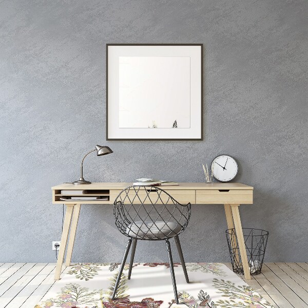 Computer chair mat Field flowers
